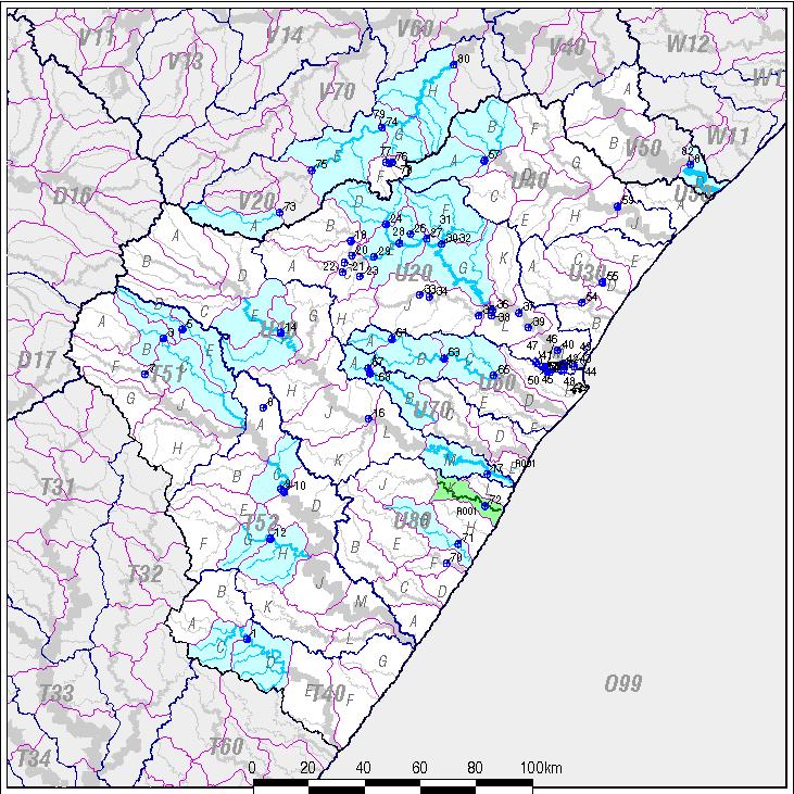 Mvoti to Umzimkulu WMA Chemical classification